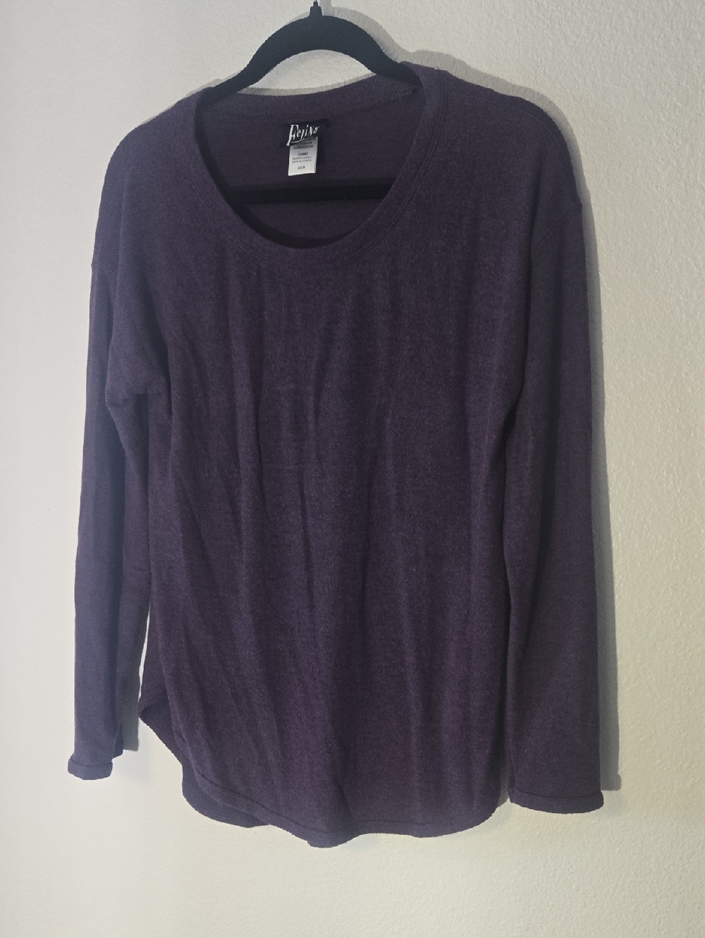Felina Eggplant Purple Knit Top